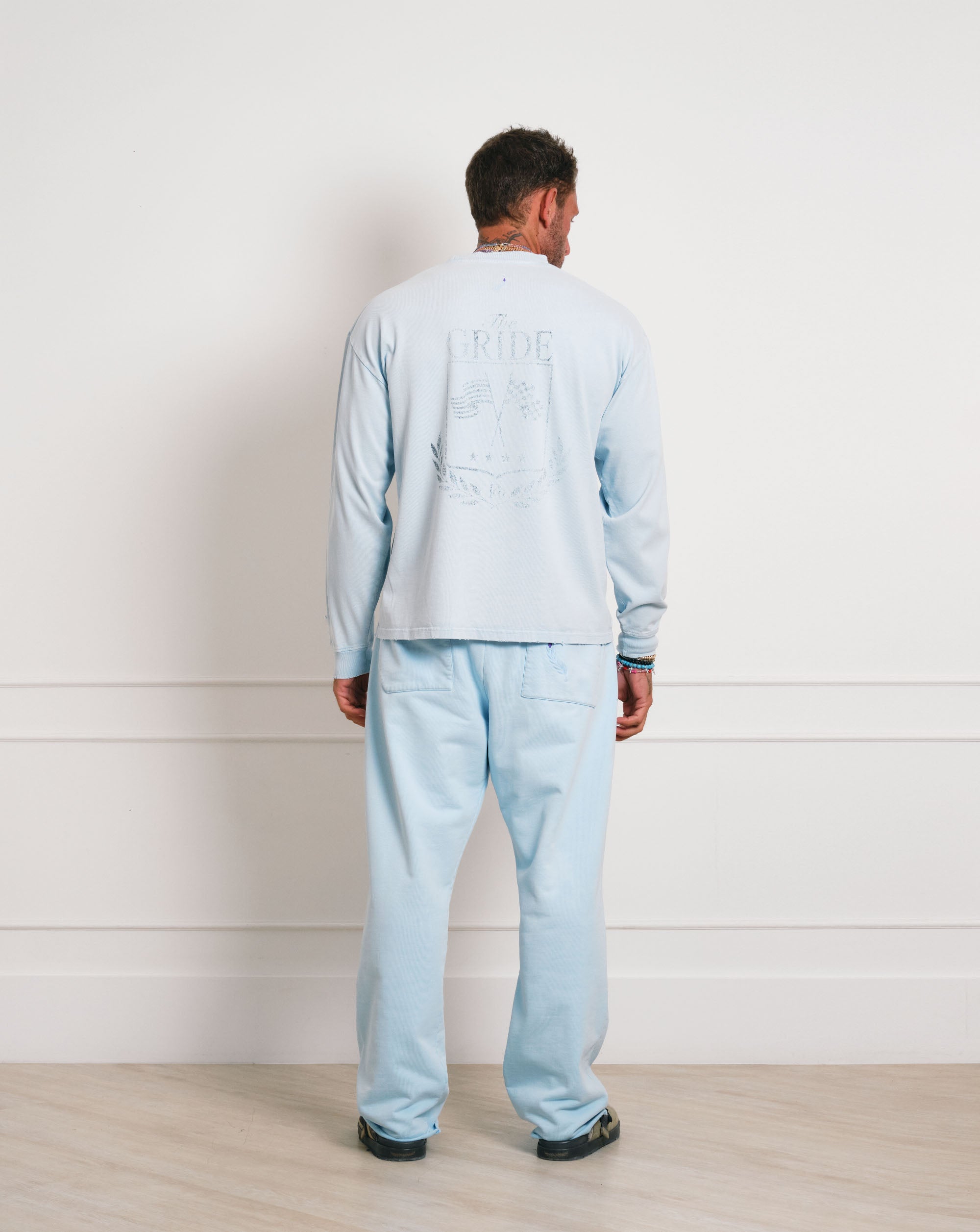 The Gride Crest Long Sleeve T-shirt Blue