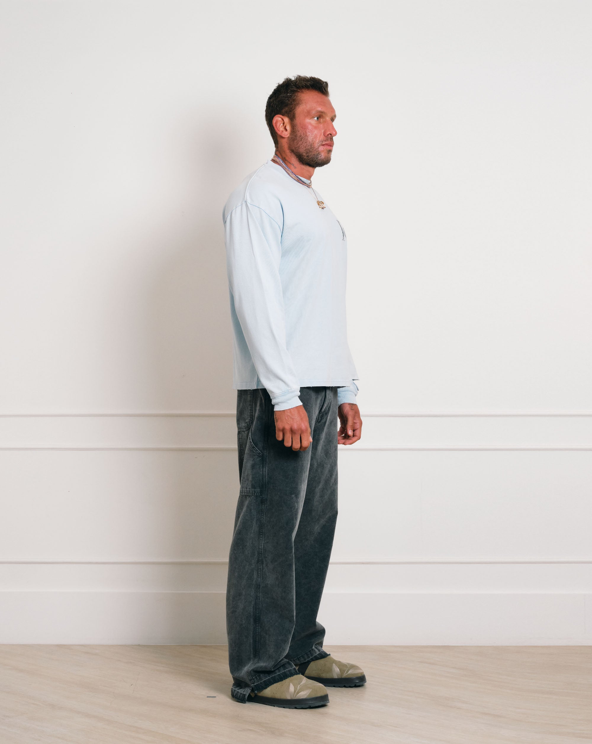 The Gride Crest Long Sleeve T-shirt Blue