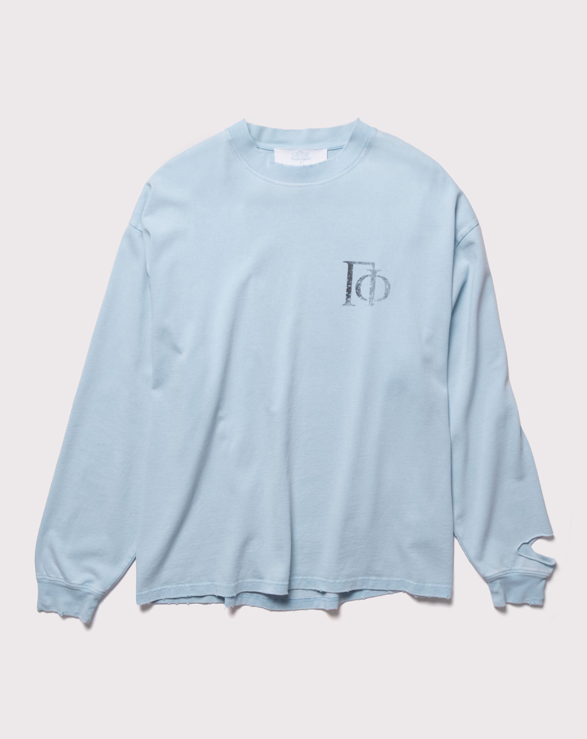 The Gride Crest Long Sleeve T-shirt Blue