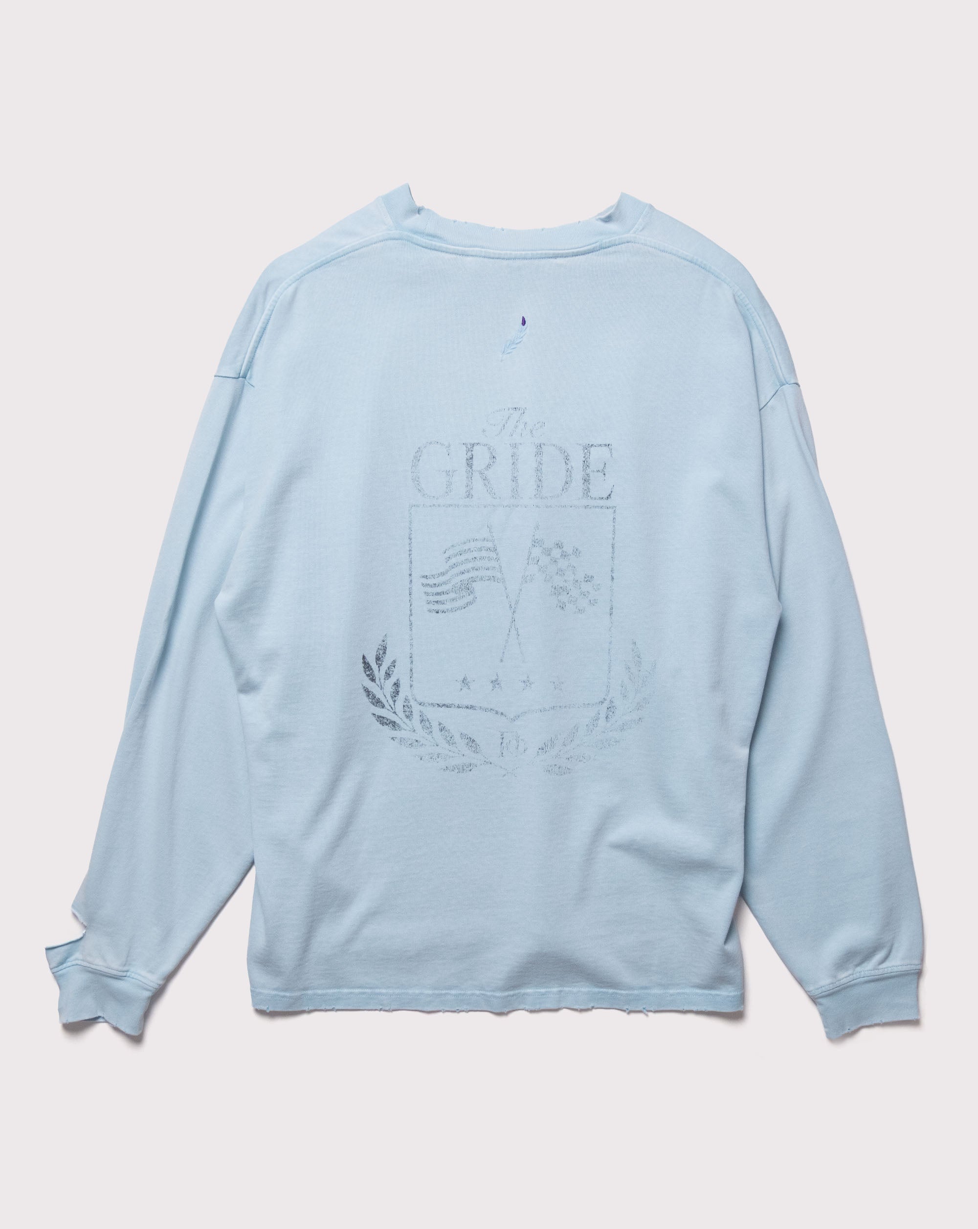 The Gride Crest Long Sleeve T-shirt Blue