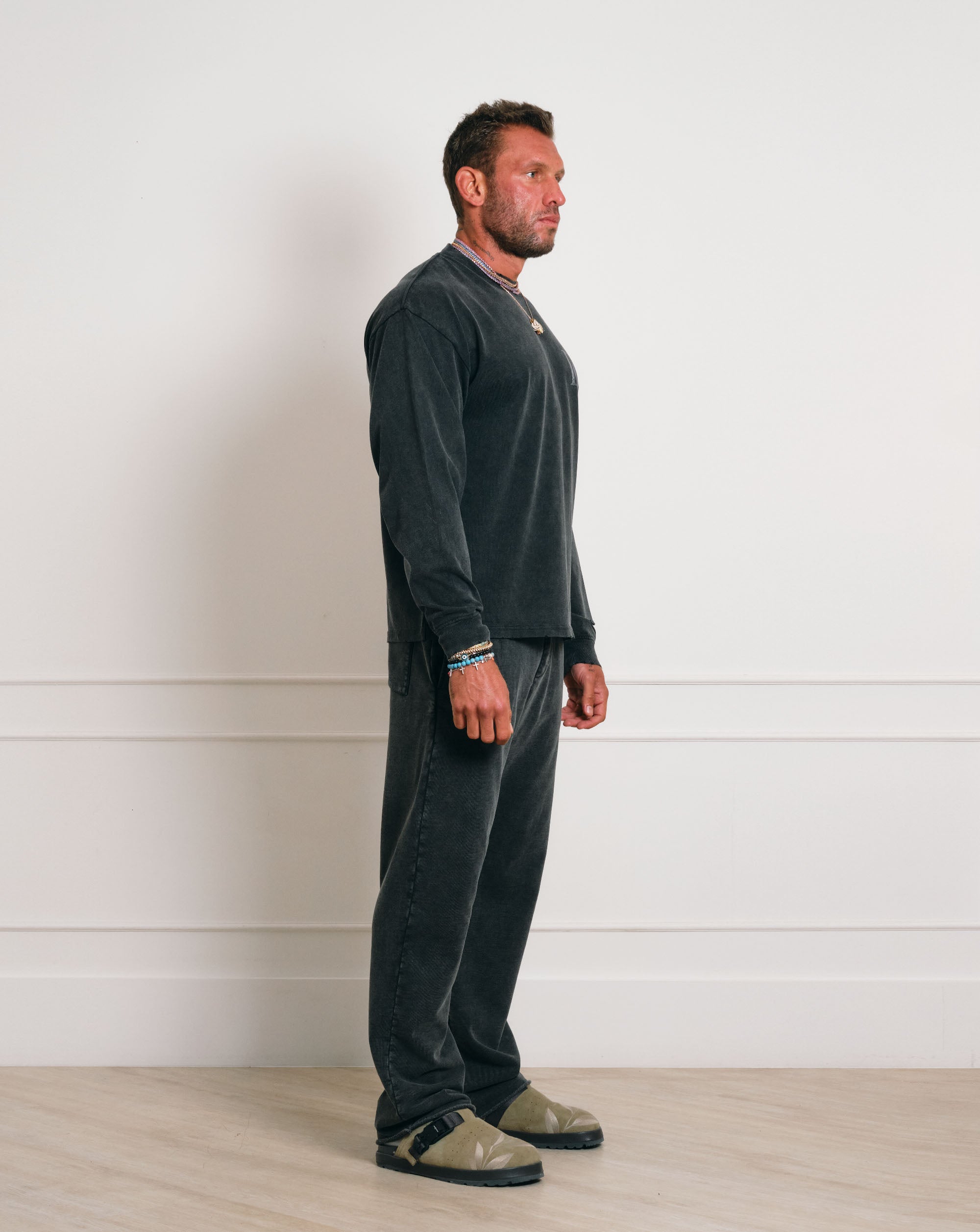The Gride Crest Long Sleeve T-shirt Gray