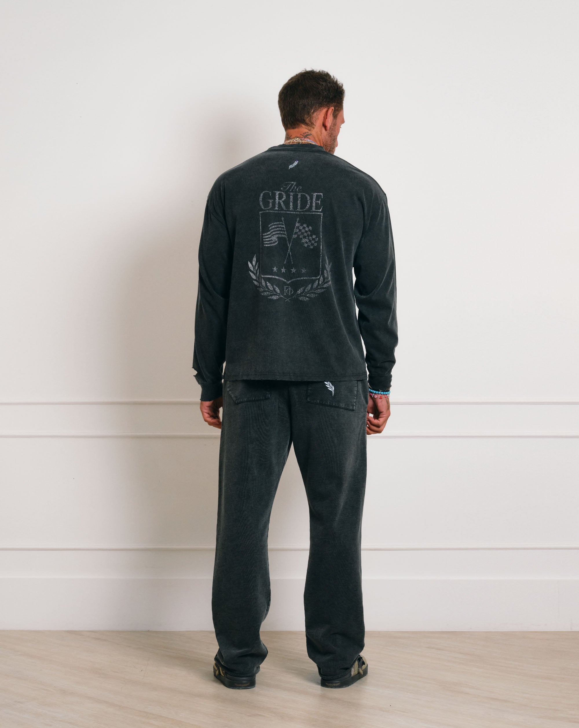 The Gride Crest Long Sleeve T-shirt Gray