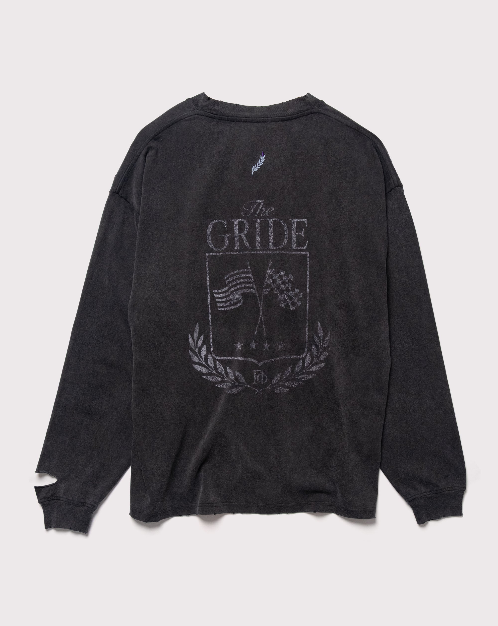The Gride Crest Long Sleeve T-shirt Gray